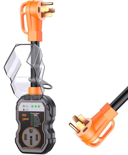 Image of GAERGO 2026 πππππ¬π RV Surge Protector 50 Amp, High 18000J RV Circuit Analyzer, IP68 Weatherproof Heavy Duty RV Electrical Protection for Campers & Travel Trailers