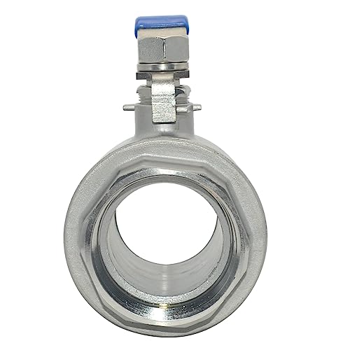 Image of DAN SPEED 2-1 /2 inch NPT Female 316 Stainless Steel Full Port Ball Valve Vinyl Handle WOG1000 (2-1 /2 inch)