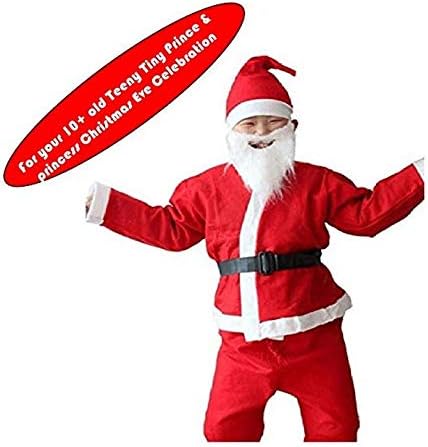 Mobison Santa Claus Dress Costume for Boys Girls Kids (14-18 Years) For Christmas/New Year