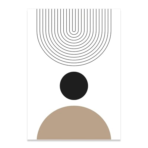 Peinture sur toile de lignes géométriques abstraites déco moderne 35x50cm x 2