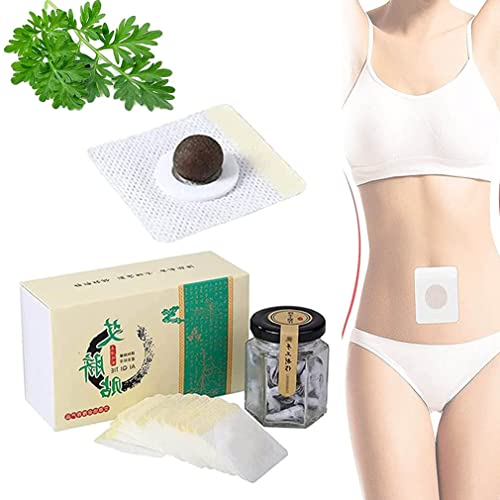 30/60/90/120Perfect Detox Slimming Patch,Effective Ancient Remedy Healthy Detox Slimming Belly Pellet, Mugwort Navel Sticker, Herbal Slimming Waist Pellet for Women and Men (30PCS) Cover