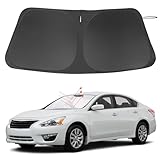 Windshield Sun Shade Custom Fit for 2013-2018 Nissan Altima Sedan Accessories Foldable Sunshade Sun Blocker Protect Car from Sun Rays & Heat Damage Keep Car Cooler