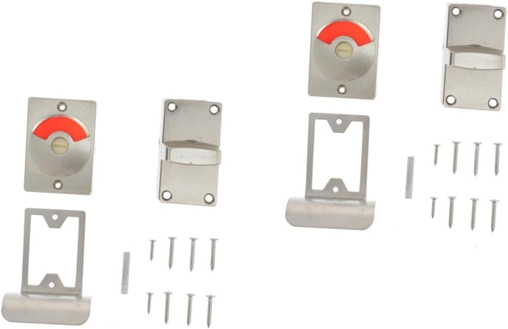 Indicating Lock Bolt Door Lock for Public Toilet Durable Rotatable Handle for Airports Offices Restaurants Shopping Malls More Public Restrooms