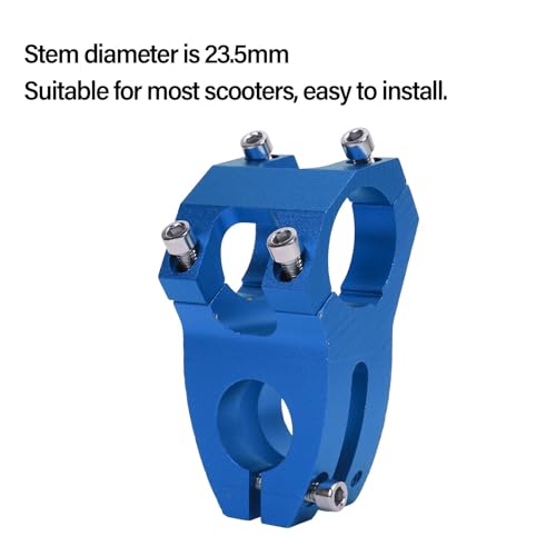 Tallo de aleación de aluminio de 23,5 mm de diámetro, vástago universal para SmartGyro, KuKirin, diseñado para adaptarse a múltiples scooters (negro)