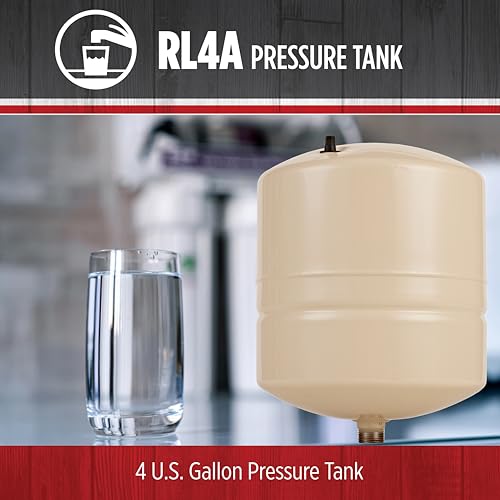 Red Lion RL4A - 4.5-Gallon Inline Pre-Charged Pressure Tank for Well Pumps, 3/4-Inch MNPT System Connection, Almond, 604653 by Red Lion - Used condition - Image 4