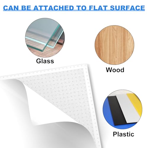 Image of Pokiiulk Classic Baseplates, Peel and Stick Base Plates for Building Bricks, Compatible with Major Brands, Self-Adhersive Base for Bricks 10 inch x 10 inch, 6 Pack White