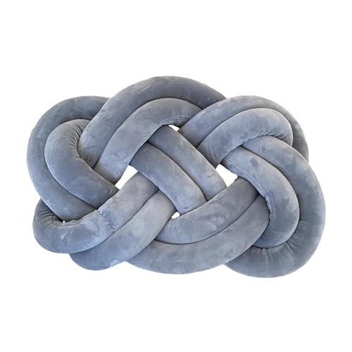 rockible Almohada con Forma de Bola de Nudo, cojín para Respaldo de sofá, Cojines Decorativos, Alfombrilla Creativa para Ventana, cojín para el Suelo para, Gris Claro