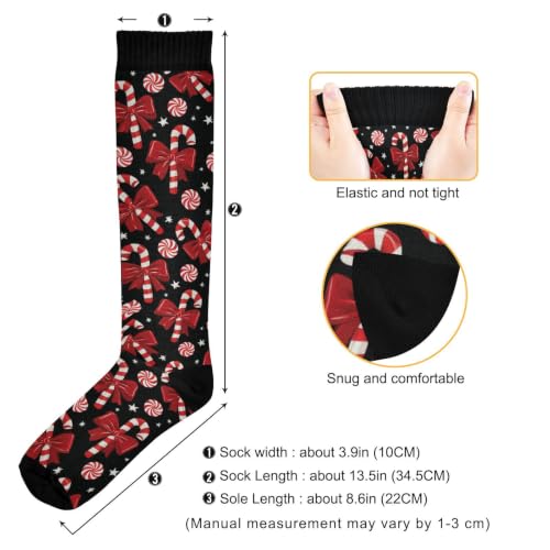 Image of Wusikd Halloween Black Cat Compression Socks for Women and Men Circulation Pumpkin Long Socks for Athletic Running 1
