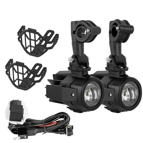 Ultra lumineux phare auxiliaire de moto 6000K avec feux de jour intégrés pour BMW R1200G