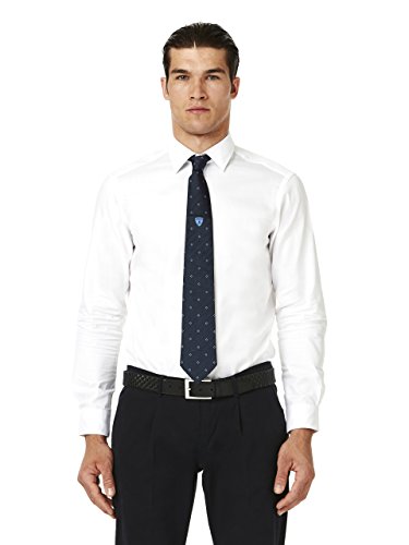 Automobili Lamborghini Officiel Homme Diamond-pattern Tie Blue One Size