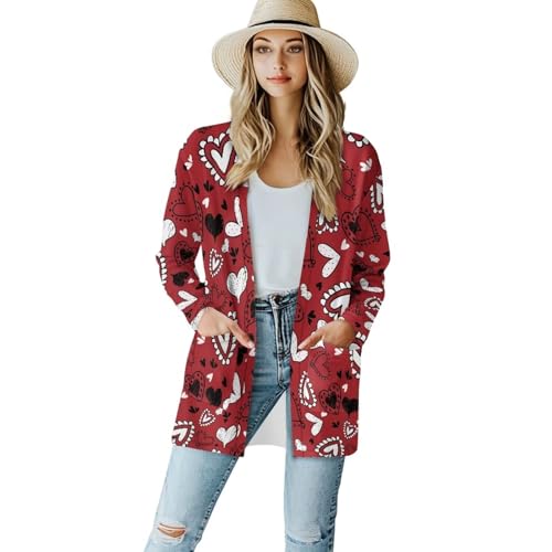 Image of Cardigan for Women Long Sweater Open Front Sweaters Fashion Lightweight Cardigans with Pockets