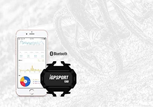 iGPSPORT Cadence C61 Bike Computer Waterproof Sensor for Road Bike Cycling Compatible with ANT+ Bluetooth Wireless Spin Bike Cadence Sensor