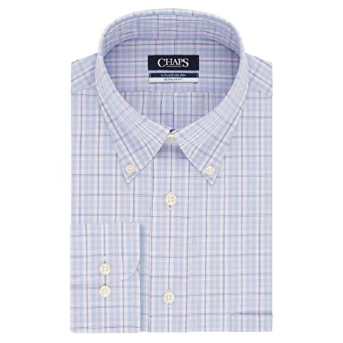 Chaps Regular Fit Stretch Button Down Collar Dress Shirt, 18 1/2 34-35