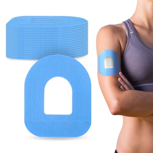 20 Stück Omnipod 5 Pflaster Wasserfest, Omnipod 5 Sticker, Wasserdicht und Langlebig Tape für Omnipod 5, Dünnfilm-Patch, Einfach zu Verwenden Overpatch Aufkleber von YOUSHARES (20 Stück, Blau)