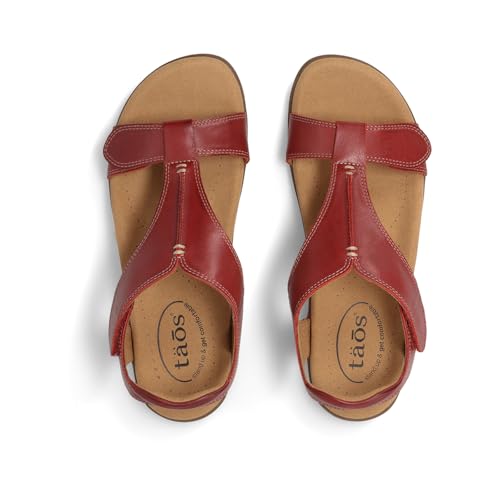 Image of Taos The Show Premium Leather Women's Sandal - Experience Everyday Style, Comfort, Arch Support, Cooling Gel Padding and an Adjustable Fit for Exceptional Walking Comfort