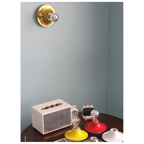 Luminaire mural rétro E27 finitions nickel et design macaron de qualité - 7