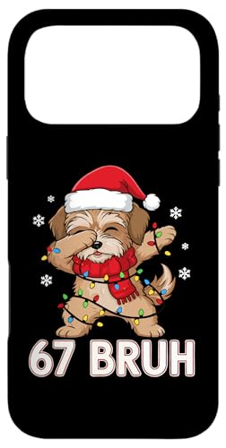 67 Bruh Six Seven Meme Cute Morkie Dog Lover Christmas Kids Coque pour iPhone 17 Pro Max