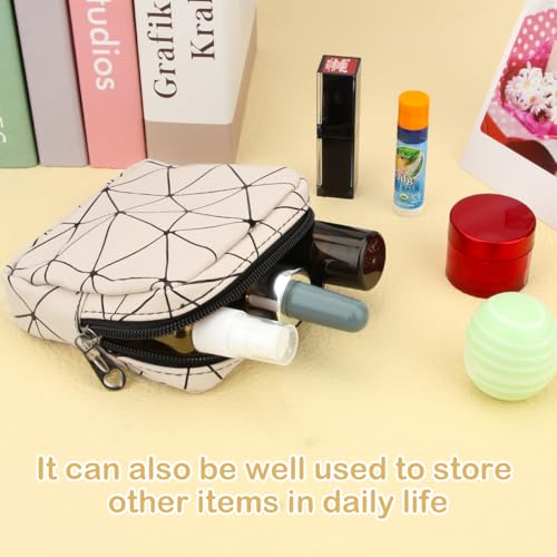 Image of Sanitary Napkin Storage Bag, Menstrual Cup Pouch Nursing Pad Holder Tampon Bags Feminine Product Pouches Portable Period Kit Bag for Girls Women Ladies (Black)