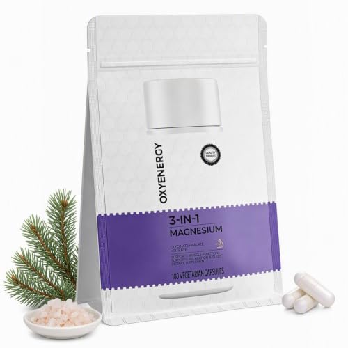 OxyEnergy Magnesium Complex for Women & Men, 300mg Magnesium Glycinate - image 1