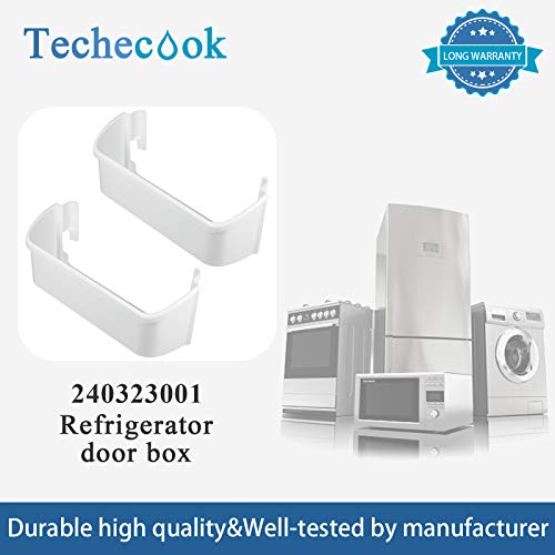 Techecook 240323001 Refrigerator Door Bin Shelf (2 Pack) Compatible with frigidaire ken-more crosley Refrigerator Replace AP2115741 240323007 PS429724 890954