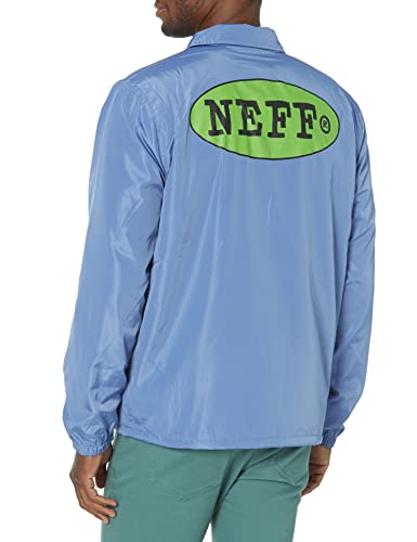 Image of NEFF Men's Casual Lightweight Coaches Logo Jacket with Pockets