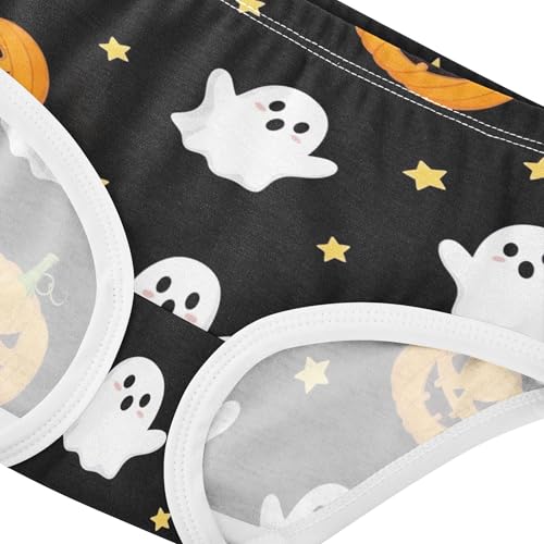 Animals Girls Underwear Toddlers 2t Cotton Cute Panties Girl Cute White Ghosts Halloween Black Briefs Undies Kids4
