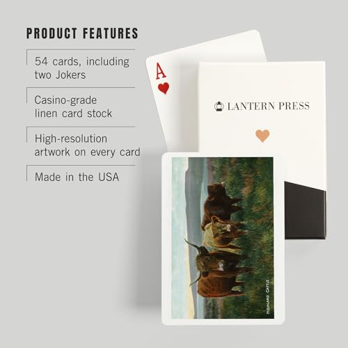 Baraja Póker Vista Ganado Highland Escocia 52 Cartas miniatura 3