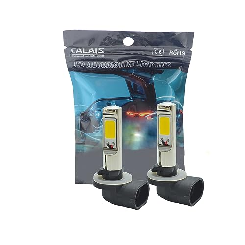 CALAIS Extremely Bright 881 LED Fog lights 2000 lumens High Power COB Chips LED 881 886 889 894 3000K Yellow LED Fog Lights Lamp Bulbs Replacement (Set of 2)