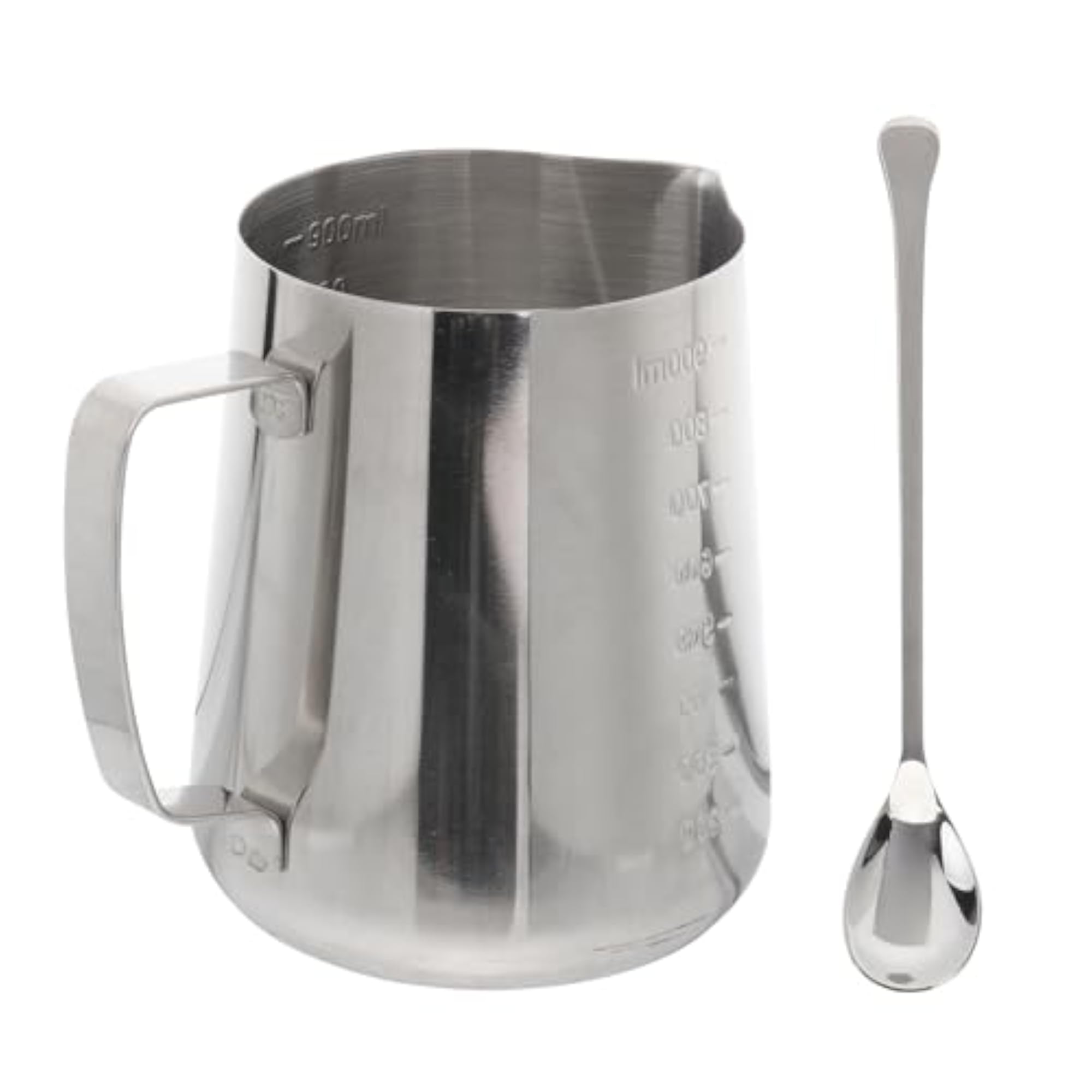 304 Stainless Steel Frothing Pitcher with Scale, 2 Pieces