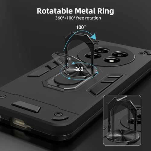 Image of NDCOM for Realme 14 Pro Lite 5G Back Cover | Premium Protective Realme 14 Pro Lite Back Cover | Ring Holder Case