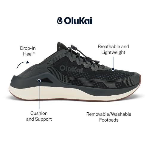 Image of OluKai 'Ahi Men's Water Shoes, Cushioned & Quick-Drying Marine Sneaker, Breathable Mesh & Wet Grip Rubber Outsole for Boats, Docks & Wet Surfaces