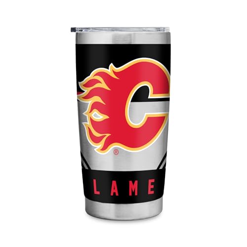 Rico Industries NHL Hockey Calgary Flames 20oz Stainless