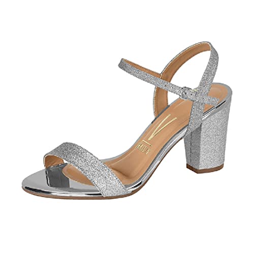 Sandália Feminina Vizzano 6262 474 Prata 36