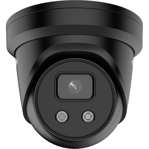 Hikvision DS-2CD2366G2-IU(2.8mm)(C)(Black) - Cámara de vigilancia con 6 megapíxeles, iluminación de hasta 30 m, cámara de vigilancia profesional, cámara acusense con filtro de falsas alarmas