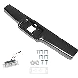 labwork Rear Steel Bumper Roll Pan Replacement for Chevy S10 S15 Sonoma Pickup 1982-1993 Black