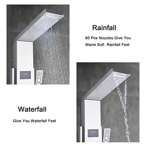 AWorddyPanel-de-ducha-de-hidromasaje-para-banera-con-5-en-1-funciones-LED-columna-de-ducha-set-de-304-acero-inoxidable-con-pantalla-LCD-mezclador-de-banera-alcachofa-de-ducha-en-cascada-plateada