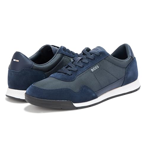 Image of BOSS Men's Leather Mix Low Top Sneaker