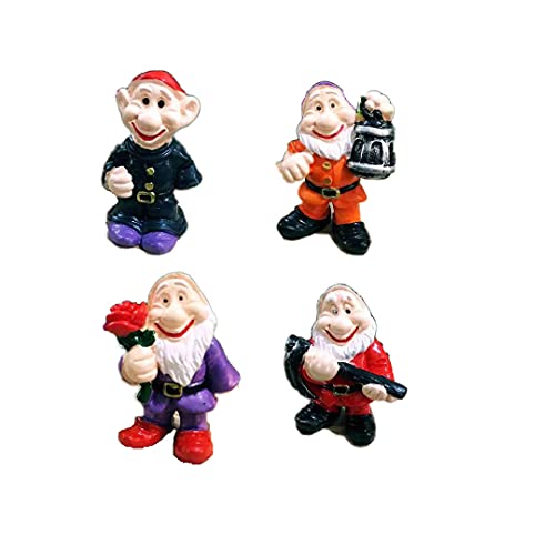 Set 5 Gnomi Da Giardino In Resina - Statuine Miniatura Per Esterni E Decorazioni - Foto 7