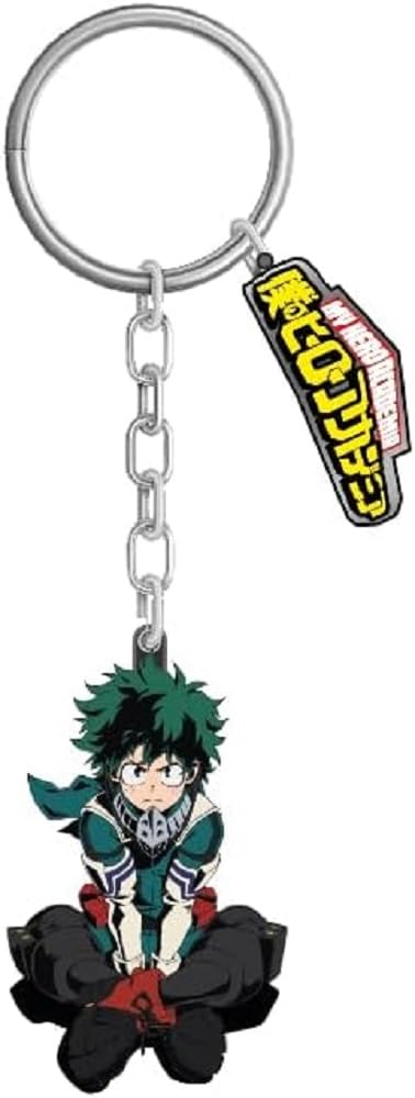 Konix My Hero Academia Keyring Metal Izuku Motif, multicoloured, standard size
