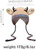 Kreatives Geweih Hut & Tasche 2-in-1 Festliche Rentier Gestrickte Weihnachtsmütze Warme Faltbare Mütze Handtasche für Frauen (Khaki) #4