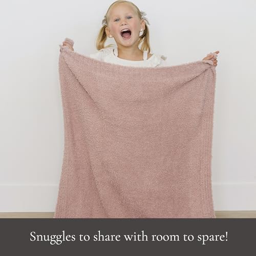 Image of SARANONI Bamboni Baby Blanket | Luxury Plush Super Soft Blanket | Breathable Comfy Blankets for Kids and Teens | Pink - 40 inch x 60 inch