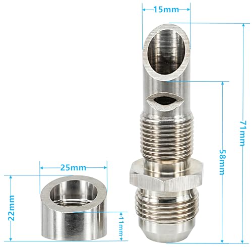 Image of Exhaust Vacuum Fitting Universal Stainless Steel E-VAC Scavenger Kit T304 SS E-VAC Fitting