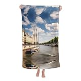 Surdimensionnée et légère : avec sa taille généreuse, cette serviette de plage est parfaite pour se détendre et bronzer. Malgré sa grande taille, le matériau en microfibre le rend léger et facile à transporter.