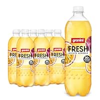 granini FRESH Maracuja (6 x 0,75l), Maracuja-Erfrischungsgetränk, mit Kohlensäure, echte Früchte, wenig Kalorien, ohne Süßungsmittel, vegan
