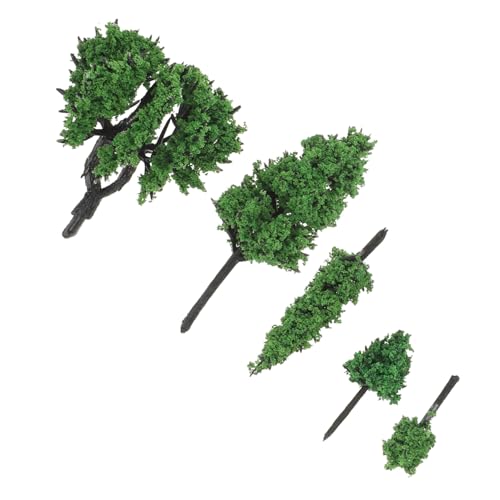GARIOUANS ミニチュア樹木 プラスチック製 模型用景観樹 ミクロシーン装飾 人工植栽 ミニ模型用ミニ樹木 道路ジオラマ用