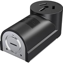 50A Welder Receptacle NEMA 10-50R 220V Dryer Outlet Electric Range Stove Power Socket Surface Mount Side Wire 120V/ 240V 3 Prong Non-Grounding Industrial Grade ETL Listed