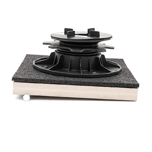 HORI Stelzlager für Terrassen-Platten mit Gefälleausgleich I höhenverstellbare Terrassenlager I inkl. PVC-Pad I vier Größen wählbar - Größe 45 80 mm