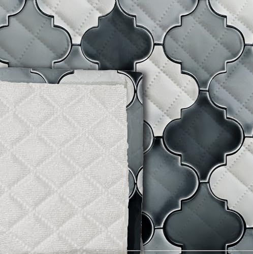 Image of Decorian Premium Soft Quilted Velvet Sofa Cover Mat, Sofa Seat Runner for Couch (Grey Diamond, L Shape 7 (4+3) Seater)