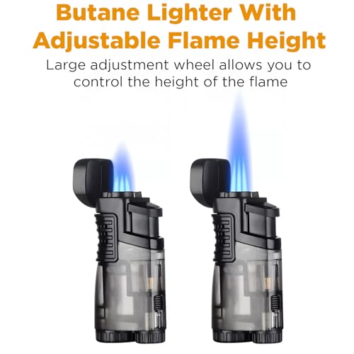 Encendedor Recargable de Soplete Triple Llama Butano miniatura 5