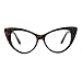 Womens Goth Mod Chic Classic Retro Cat Eye Optical Glasses Tortoise